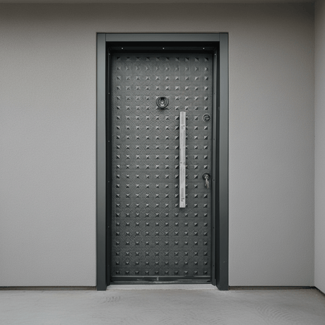 Fort Door Fort Door Full Metal Security Door with Dual Lock System - Graphite Grey
