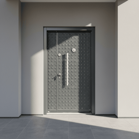 Fort Door Fort Door Full Metal Security Door with Dual Lock System - Graphite Grey