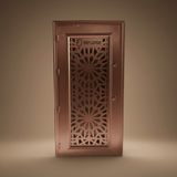 Fort Door Fort Door Full Metal Security Door with Ventilated Burglar Guard - Brown