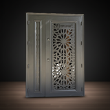 Fort Door Fort Door Laminox Security Door with Ventilated Burglar Guard - Smoked Walnut Black