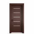 Fort Door Fort Door PVC Waterproof Internal Door 88 cm with Frame & Accessories - Coffee Brown