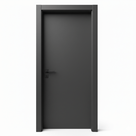 Fort Door Fort Door PVC Waterproof Internal Door 88 cm with Magnetic Frame & Lock - Grey