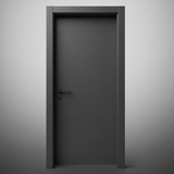 Fort Door Fort Door PVC Waterproof Internal Door 88 cm with Magnetic Frame & Lock - Grey
