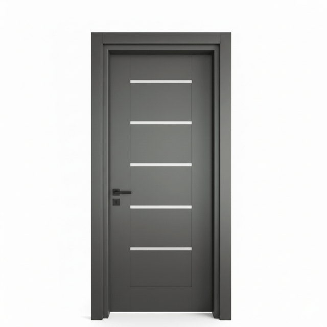 Fort Door Fort Door PVC Waterproof Internal Door with Frame & Accessories - Grey