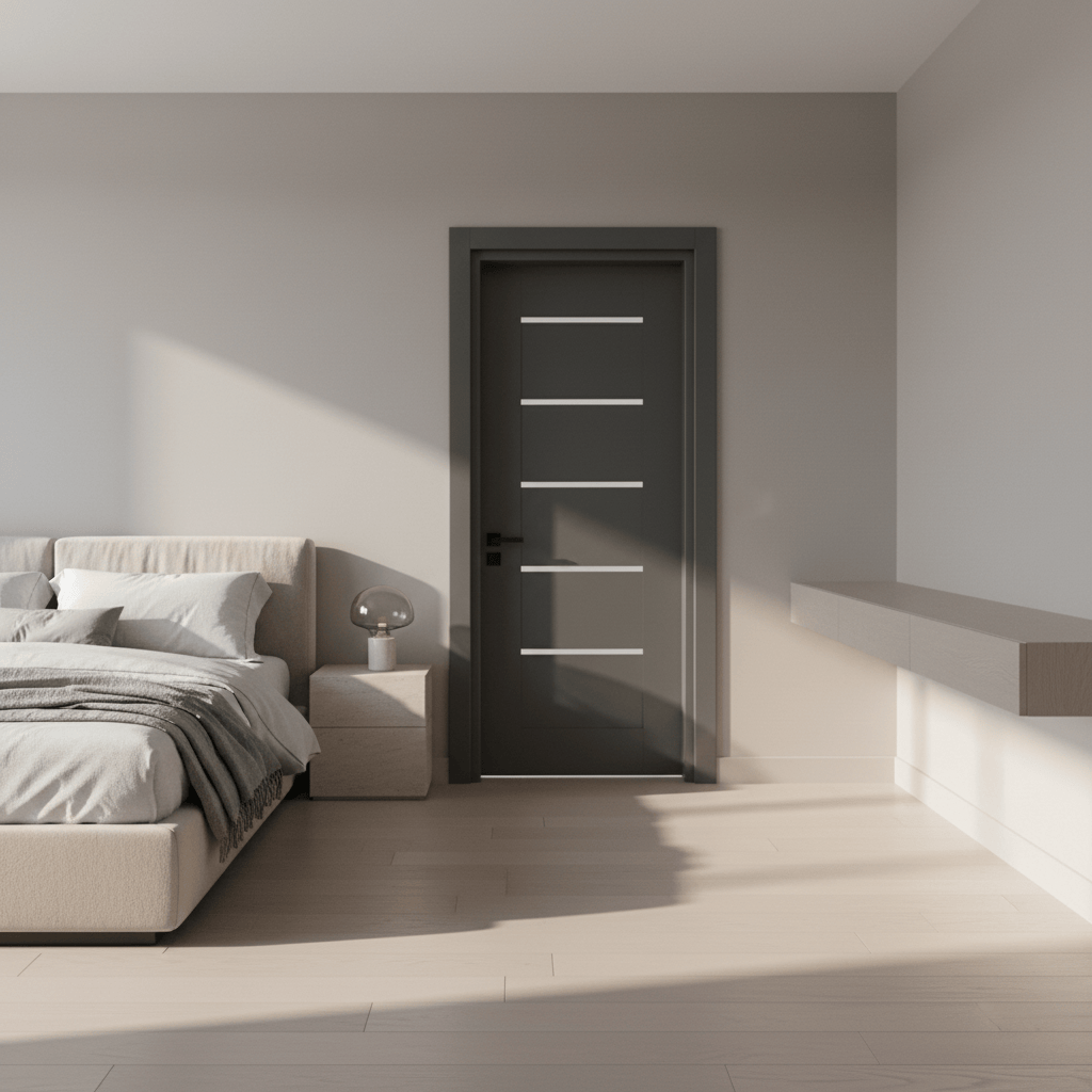 Fort Door Fort Door PVC Waterproof Internal Door with Frame & Accessories - Grey