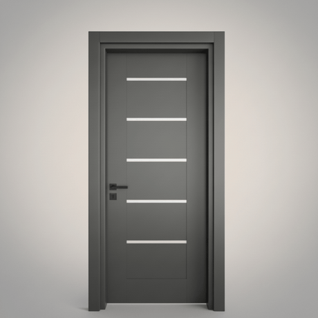 Fort Door Fort Door PVC Waterproof Internal Door with Frame & Accessories - Grey