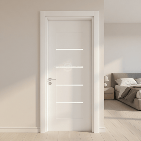 Fort Door Fort Door PVC Waterproof Internal Door with Frame & Accessories - White