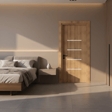 Fort Door Fort Door PVC Waterproof Internal Door with Frame & Accessories - Wooden Color