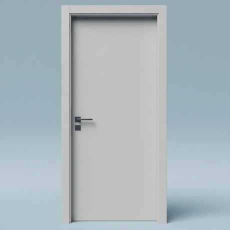 Fort Door Fort Door PVC Waterproof Internal Door with Magnetic Frame & Lock - White