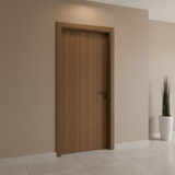 Fort Door Fort Door PVC Waterproof Internal Door with Magnetic Frame & Lock - Wooden Color
