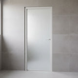 Fort Door Fort Door Tempered Glass Internal Door 76 cm with Aluminium Frame - White