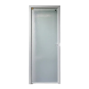 Fort Door Fort Door Tempered Glass Internal Door 76 cm with Aluminium Frame - White