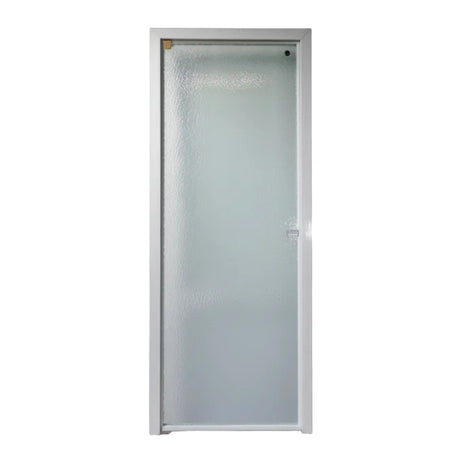Fort Door Fort Door Tempered Glass Internal Door 76 cm with Aluminium Frame - White