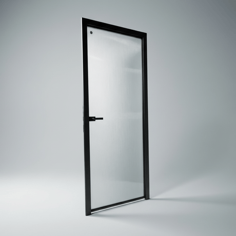 Fort Door Fort Door Tempered Glass Internal Door with Aluminium Frame - Black