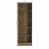 Furniture Sarayi Bedroom Furniture Modern Double Door Wooden Multi-Purpose Cabinet with Open Top Shelf - N408-NG