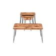 Furniture Sarayi Living Room Furniture Modern Nesting Coffee Table Set Walnut Wood Finish with Center Table & 4 Cofee Tables - F-3022