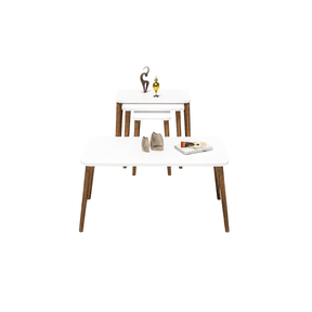 Furniture Sarayi Living Room Furniture Modern Nesting Coffee Table Set with Centre Table & 3 Coffee Tables – F-3008