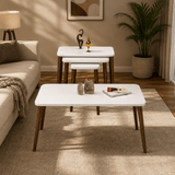 Furniture Sarayi Living Room Furniture Modern Nesting Coffee Table Set with Centre Table & 3 Coffee Tables – F-3008