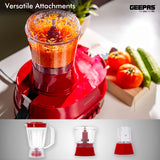 Geepas Electric Blender Geepas 4-in-1 Food Processor 600W - GSB9990