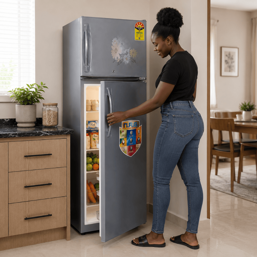 H&A Kitchen Appliance H&A Energy-Efficient Double Door Refrigerator 150L – H&A-BCD150