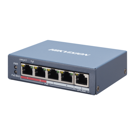 Hikvision Security & Surveillance Systems Hikvision 4 Port Fast Ethernet Smart POE Switch - DS-3E1105P-EI/M