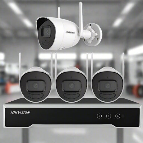 Hikvision Security & Surveillance Systems Hikvision 4MP H.265 Bullet WiFi Kit with 1TB Hard Drive & 4MP Bullet Wi-Fi Cameras - NK44W0H-D