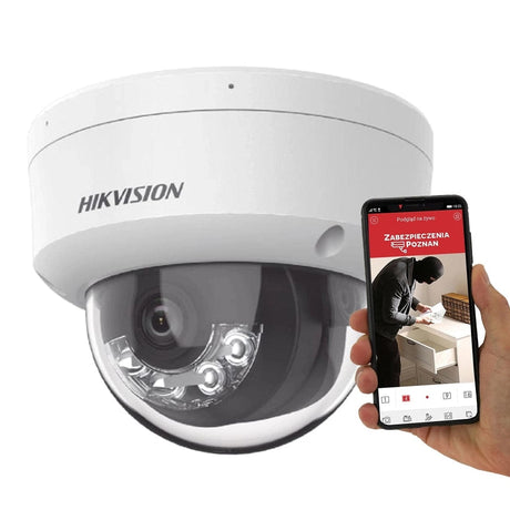 Hikvision Smart Home Hikvision 6MP Smart Hybrid Light Fixed Dome Network Camera - DS-2CD1163G2-LIU