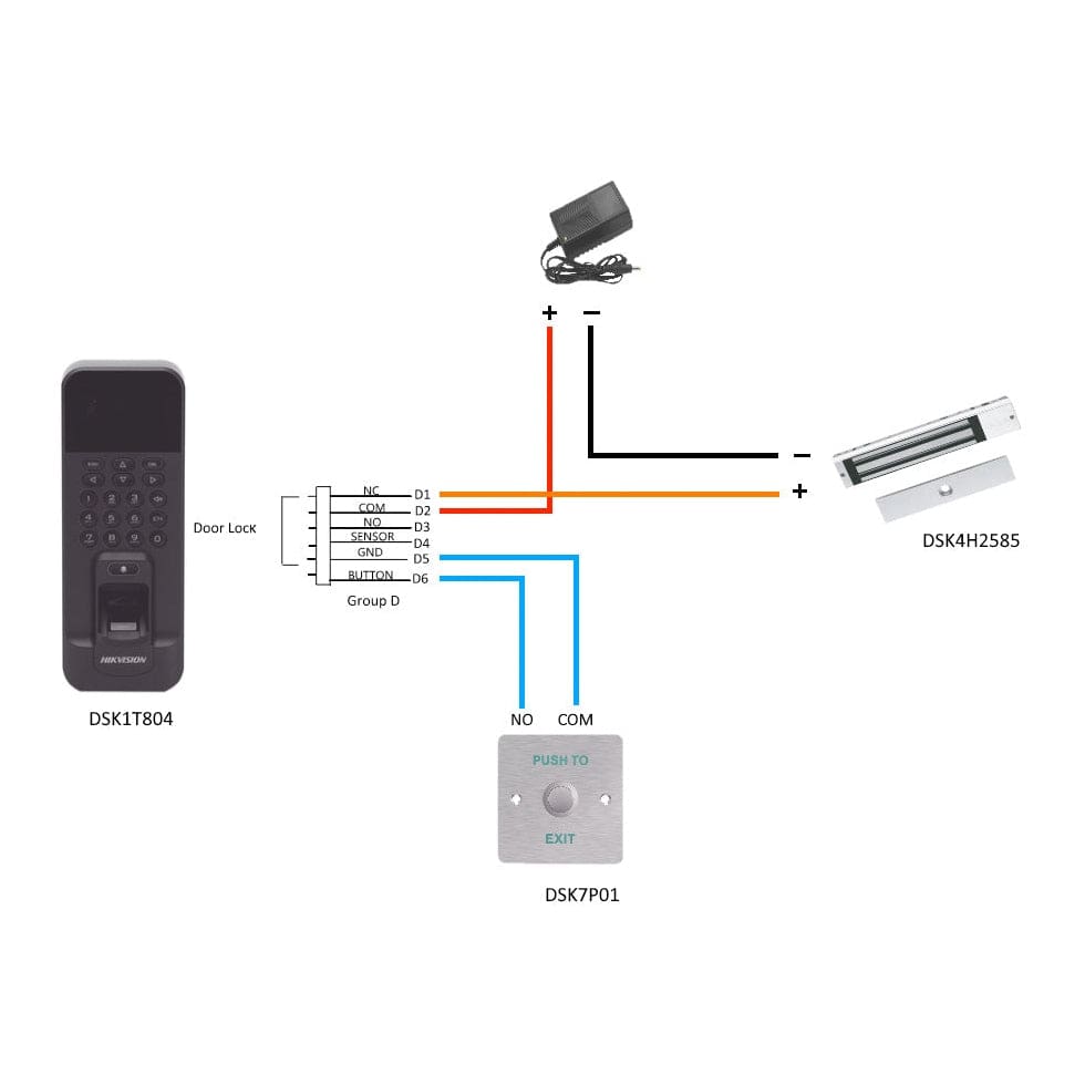 Hikvision Security & Surveillance Systems Hikvision Fingerprint Access Control Kit - DS-KAS261