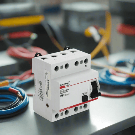 Indoasian Load Centers & Circuit Protection Indoasian Caretron 63A Four Pole RCCB - F/P RCCB 63A, 30mA