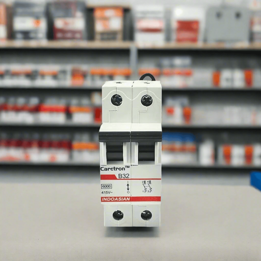 Indoasian Load Centers & Circuit Protection Indoasian Caretron Double Pole C-Curve MCB DP Series (6A-63A)