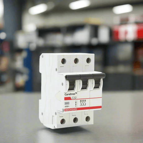 Indoasian Load Centers & Circuit Protection Indoasian Caretron Triple Pole C-Curve MCB TP Series (6A-63A)