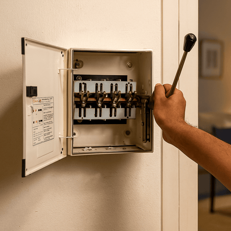 Indoasian Load Centers & Circuit Protection Indoasian Manual  Offload Changeover Switch