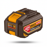 Ingco 42V 5.0Ah battery on white