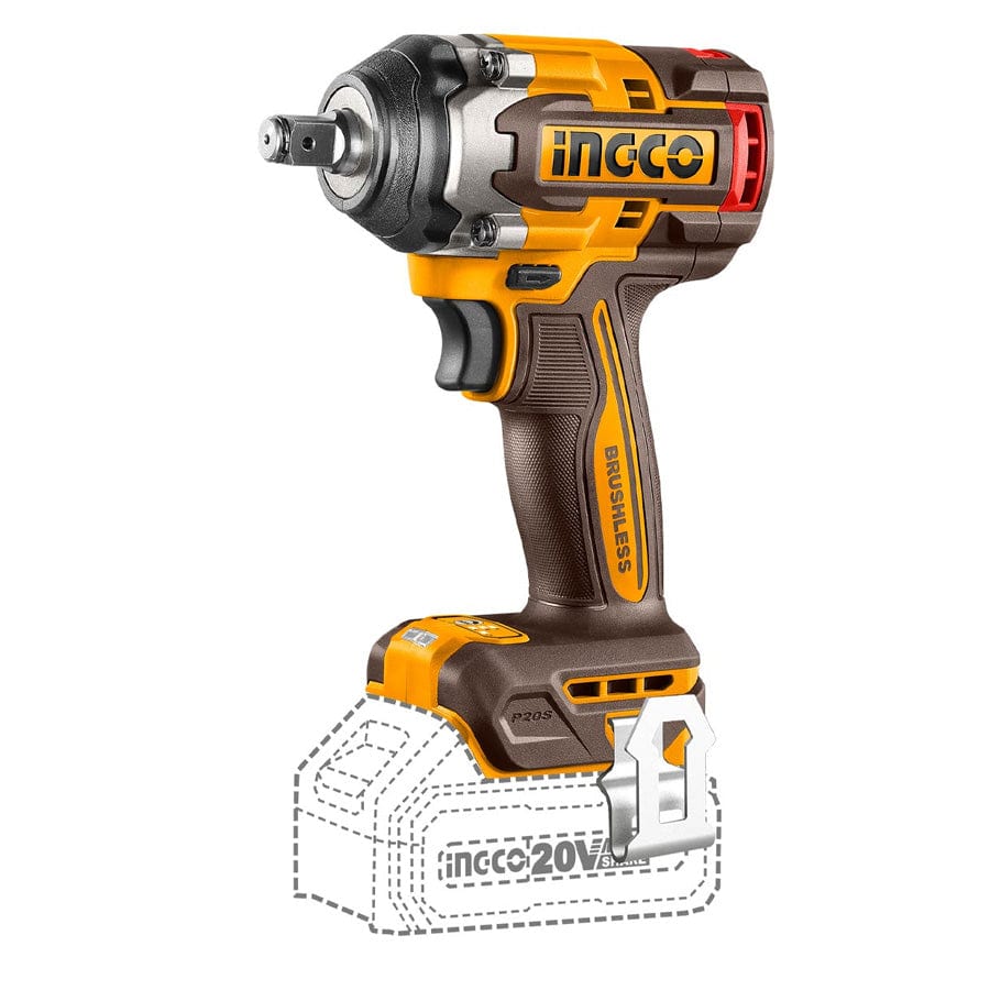 Ingco Impact Wrench & Driver Ingco 1/2" Lithium-Ion Cordless Impact Wrench - CIWLI20501