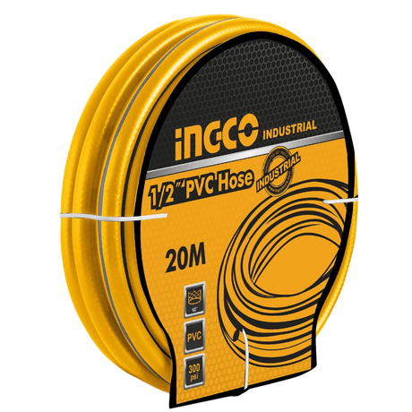 Ingco Gardening Tool Ingco 1/2" x 20m PVC  Water Hose – HPH2001