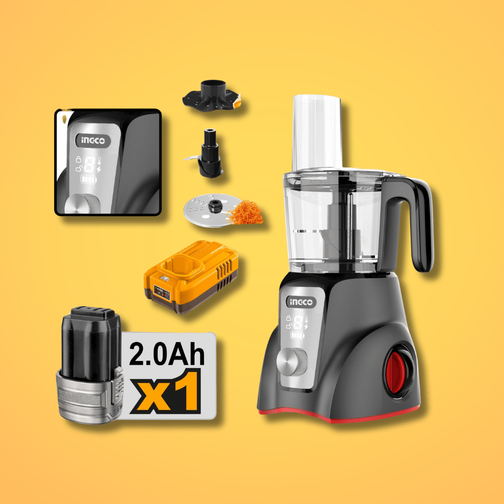 Ingco Kitchen Appliances Ingco 1.25L Cordless Food Processor 250W - CFP027K