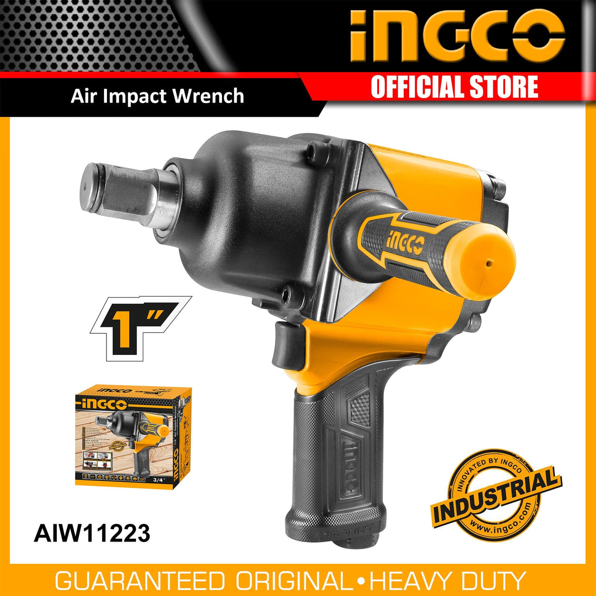 Ingco Impact Wrench & Driver Ingco 1″ Air Impact Wrench - AIW11223