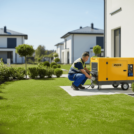Ingco Generators Ingco 10.5kW Silent Diesel Generator with Electric Start & 26L Fuel Tank - GSE105001