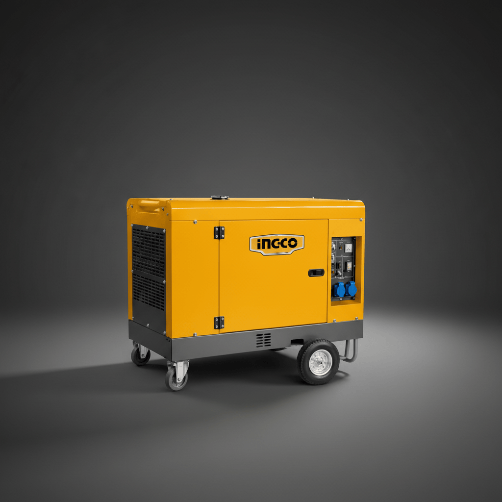 Ingco Generators Ingco 10.5kW Silent Diesel Generator with Electric Start & 26L Fuel Tank - GSE105001