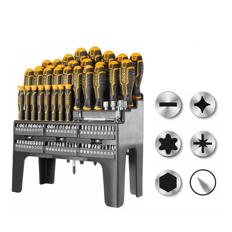 Ingco Screwdrivers Ingco 100 Pieces Screwdriver Set - HKSD10028