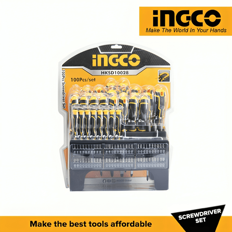 Ingco Screwdriver Racking Buy Ingco 100 Pieces Screwdriver Set – HKSD10028 | Shop Hand Tools ...