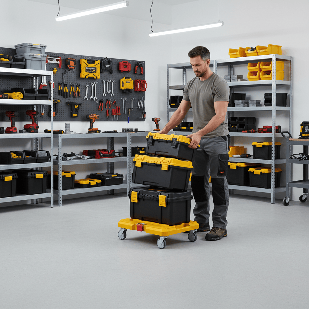 Ingco Lifting & Workshop Equipment Ingco 100kg Mobile Rolling Board & Tool Trolley Base with 4" Wheels - HHWB61001