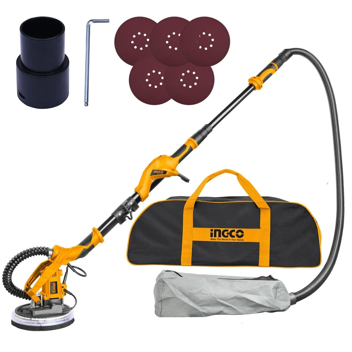 Ingco Sander Ingco 1050W Drywall Sander with LED Light – DWS10501