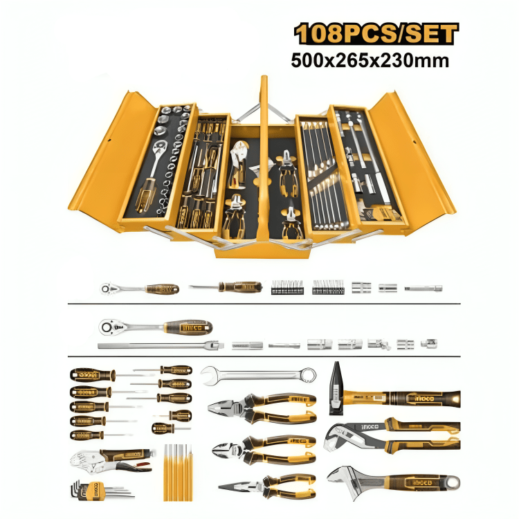 Ingco Tool Chests & Cabinets Ingco 108 Pieces Tool Chest Set - HTCS151081