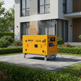 Ingco Generators Ingco 10kW Silent Diesel Generator with 794cc V-Twin Water-Cooled Engine, Electric Start & 26L Fuel Tank