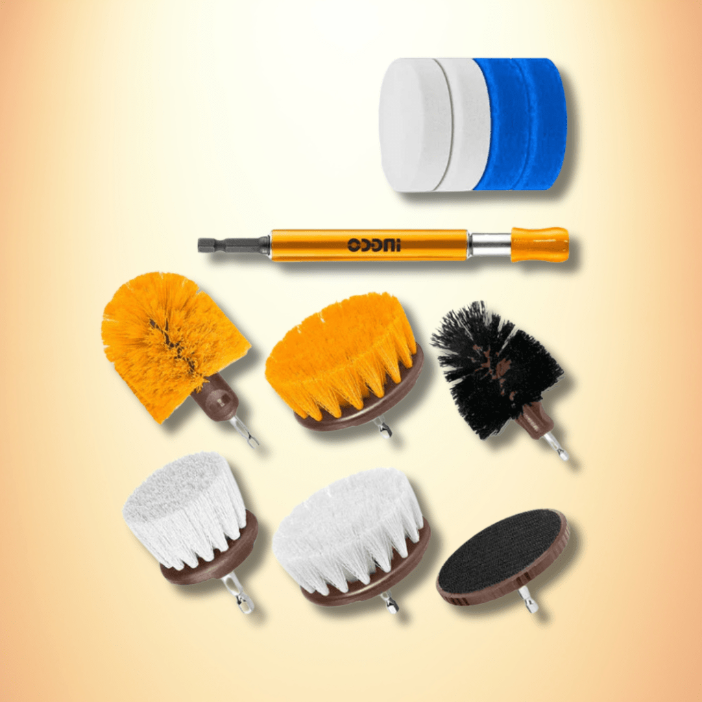 Ingco Cleaning Equipment Accessories Ingco 11-Pieces Cleaning Brush Set – WCB1101