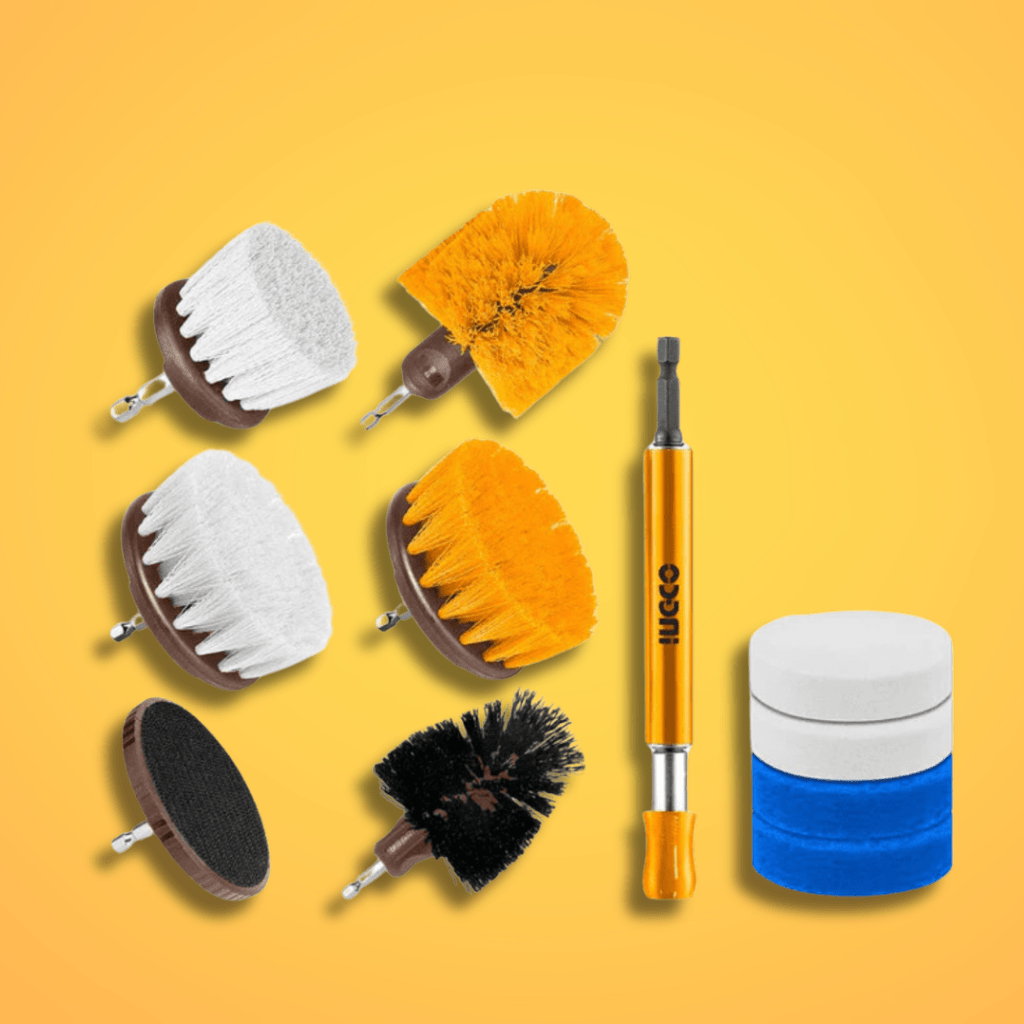 Ingco Cleaning Equipment Accessories Ingco 11-Pieces Cleaning Brush Set – WCB1101