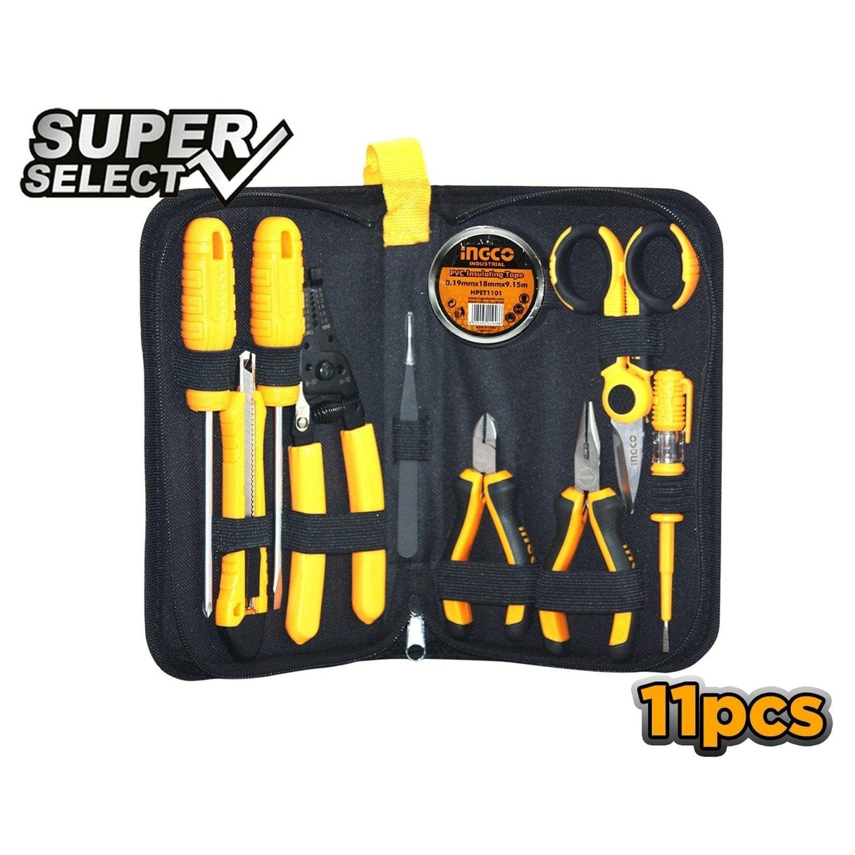 Ingco Tool Set Ingco 11 Pieces Electrician Tool Set - HKETS0111