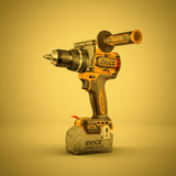 Ingco Drill Ingco 1100W Brushless Impact Drill With Two 5.0Ah Battery And 4.0A Charger - CIDLI201668