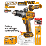 Ingco Drill Ingco 1100W Brushless Impact Drill Without Battery And Charger - CIDLI209685